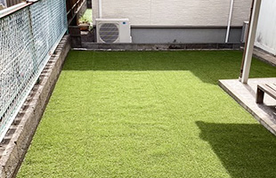 防草シート＋人工芝（静岡市清水区）