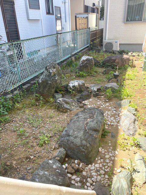 防草シート＋人工芝（静岡市清水区）